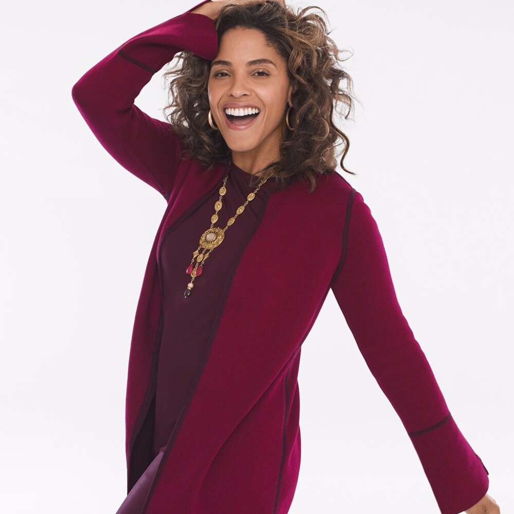 Chico's long cardigan sweater NWT